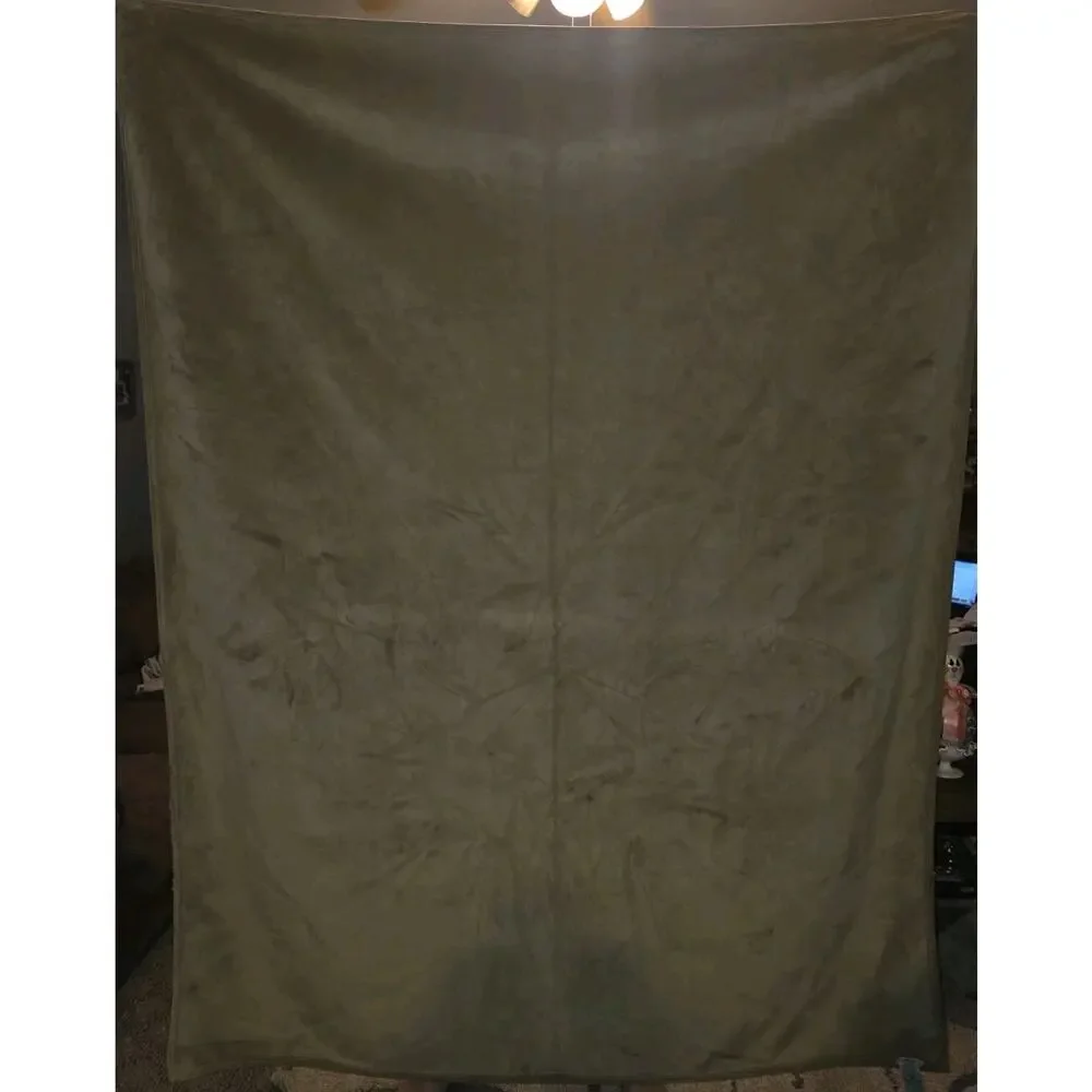 RARE Pottery Barn Blanket Faux Fur Caramel Ombre 80